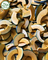 Cubes de citrouille surgelés IQF extra-glucides en gros pour la fabrication de soupes et de sauces à la texture crémeuse