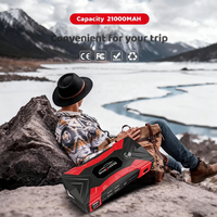 Démarreur de voiture portable 99800mAh 1000A 12V, booster de batterie, batterie externe USB-C PD 45W, lumière LED pour véhicules diesel et essence