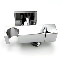 Nouveau modèle de support de pomme de douche carrée, support de robinet, vanne de mélange d'eau, connecteur de salle de bain, tuyau de douche, vanne d'angle en laiton pour toilettes