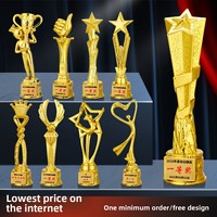 Trofeos de Resina Personalizados para Reuniones Anuales: Diseño Creativo para Empleados Destacados y Campeones de Concursos de Canto y Baile