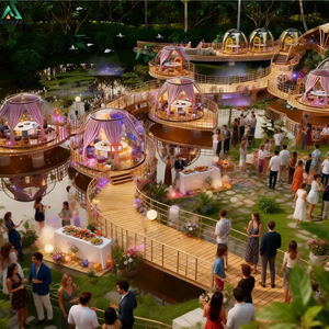 Dôme géodésique transparent Starry Sky Bubble House, tente de glamping, pod pour observer les étoiles, séjour Instagrammable, escapade romantique, lieu d'événement - Product Image 6