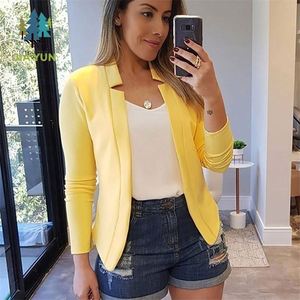 Frühling Herbst Übergröße 5XL Damen Langarm Offener <span class=keywords><strong>Blazer</strong></span> Mantel Lässiger Büro-Cardigan Top - Product Image 6