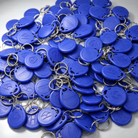 Porte-clés RFID ABS Mini Tag 1K 13,56 MHz coloré, étanche et de haute qualité pour contrôle d'accès et carte de membre d'hôtel