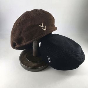 Custom Embroidery logo Knitted Mesh Cap Reverse Wear Spring Summer Autumn Ivy <b>Hat</b> - Product Image 1