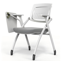 Salle de réunion de conférence école bureau étude chaise étudiant nœud chaise de formation fauteuil amovible avec bloc-notes