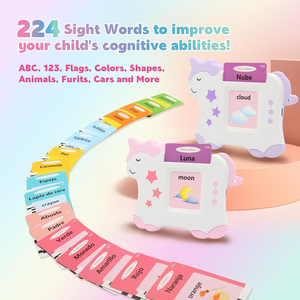 เครื่องอ่านการ์ดแฟลชแบบใหม่สำหรับเด็ก สองภาษา อังกฤษ <span class=keywords><strong>ภาษา</strong></span>ไทย ของเล่นเสริมพัฒนาการเด็กเล็ก ฝึกพูด ใส่การ์ดเรียนรู้ ของเล่นเสริมทักษะ - Product Image 2