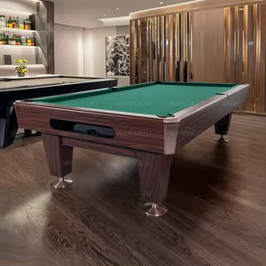 Meja kolam renang Snooker buatan Tiongkok 9 kaki komersial Messa De bilyar kaki dapat disesuaikan toko termurah dalam ruangan grosir untuk Bar - Product Image 3