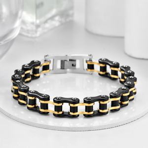 Pulsera de Cadena de Acero Inoxidable 316L para Hombre, Estilo Motero, Resistente, 12 mm, Ajustable, 200-215 mm - Product Image 4