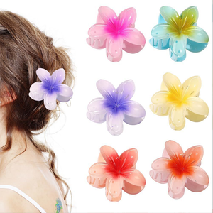 مشابك شعر هاواي بلوميريا بالجملة، إكسسوارات شعر خفيفة الوزن للعطلات - Product Image 5