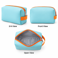 Sac cosmétique en cuir PU personnalisé avec logo, étanche, pour voyage, trousse de maquillage, organiseur de toilette OEM, cadeau pour femmes et demoiselles d'honneur