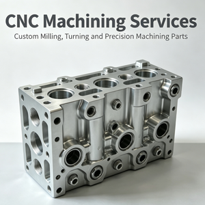 Custom CNC Machined Valve Block Precision Fluid Control Manifold Multi-Port Hydraulic Housing CNC Milled Distribution Block - Product Image 1