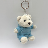 Fabricant de porte-clés en peluche personnalisé Anime porte-clés en peluche sac décoration mignon ours en peluche poupée avec vêtements amovibles