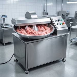 Coupe-viande commercial à <span class=keywords><strong>bol</strong></span> rotatif en acier inoxydable, commande à 6 boutons, pour l'émulsion de viande et l'utilisation en usine de saucisses - Product Image 3