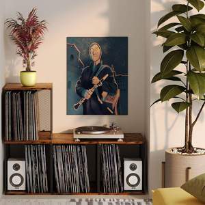 ชั้นเก็บบันทึก DIY ไม้ธรรมชาติ<span class=keywords><strong>2</strong></span>ก้อนเก็บอัลบั้มไวนิล80-110อัลบั้มเป็นตู้ - Product Image 6