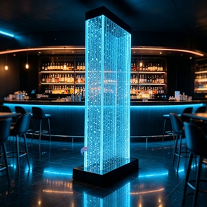 Acrylic sea life panel Water dance bubble wall Movable modern <b>room</b> <b>divider</b> Indoor decorative lighting wall - Product Image 1