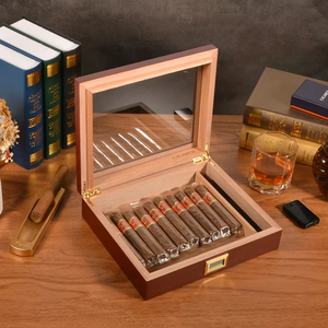 מותאם אישית סיגר הומידור סיגרים עץ קופסאות סיגר ארון ספרדי - Product Image 3
