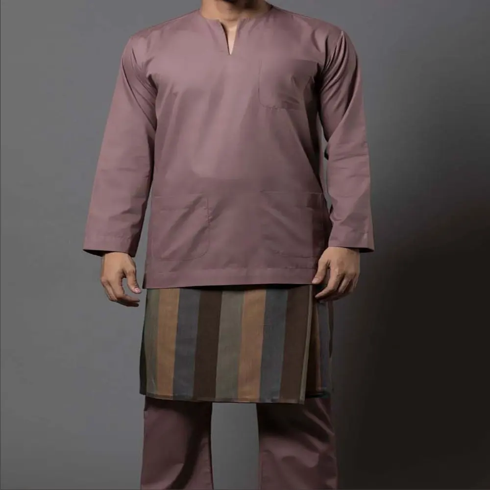 Baju Melayu Pria, Baju Kurung Lengan Panjang Etnik untuk Pria