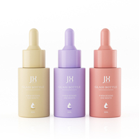 Meilleur prix 20ml 30ml 60ml 80ml 100ml coloré cosmétique huile essentielle sérum bouteille en verre