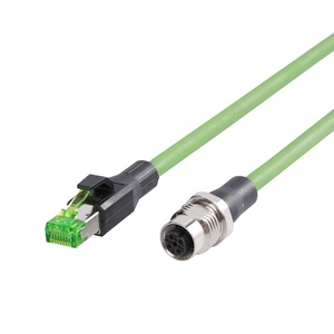 Cable Ethernet Industrial M12 D-Code de 4 Pines Macho a RJ45 Metálico Profinet, Blindado IP67, Cat5e, para PLC - Product Image 4