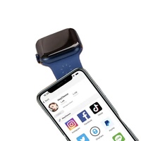 Puces NFC en double bande, logo personnalisé, haute fréquence passive 13,56 MHz, ISO 14443A, FPC Dia 10*0,52 mm pour bracelet Apple Watch