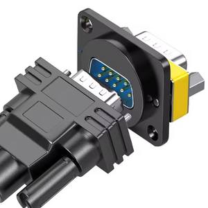 Connecteur de panneau mini-hardware DB9/DB15, type D, 9 broches, 15 broches, module mâle et <span class=keywords><strong>femelle</strong></span>, connecteurs RS232 sans soudure - Product Image 2