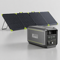 Station d'alimentation portable 3000W avec panneau solaire 200W, batterie LiFePO4 2048Wh, kit générateur solaire pour la maison, le camping et les camping-cars