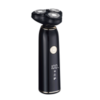 Afeitadora Eléctrica Rotativa de Triple Cuchilla GT-S5, Recargable por USB, Resistente al Agua, para Recortar Barba y Vello Corporal