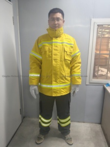 Combinaison de sécurité forestière pour pompiers forestiers, en Nomex, résistante aux flammes et à la chaleur, conforme à la norme EN469 - Product Image 4