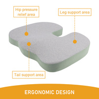 Coussin de siège de chat de dessin animé mignon le plus vendu pour la maison et le bureau, coussin de siège de voiture pour la correction de la posture
