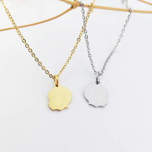 Collar <span class=keywords><strong>de</strong></span> cabeza personalizado <span class=keywords><strong>para</strong></span> niños, collar <span class=keywords><strong>de</strong></span> cabeza <span class=keywords><strong>de</strong></span> tu bebé, regalos <span class=keywords><strong>para</strong></span> madres recién nacidas <span class=keywords><strong>para</strong></span> mamá, regalo <span class=keywords><strong>para</strong></span> nueva mamá, bisutería Acier Inoxydable Boucle - Product Image 1