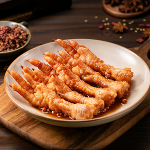 ขนมขบเคี้ยวบรรจุภัณฑ์สุญญากาศขายส่ง ขนมจีน <span class=keywords><strong>ขาไก่</strong></span>รสเผ็ดไทเกอร์สกิน - Product Image 2