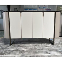 Haute Qualité Moderne De Luxe Salon Buffet Lumière Peinture Finition Comptoir D'entrée Salle À Manger Côté Buffet Armoire pour Un Usage Domestique