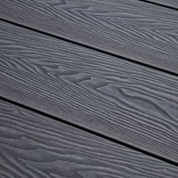 Planche de terrasse composite WPC extérieure gaufrée, imperméable et à faible entretien