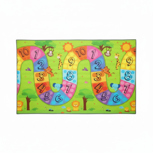 100x140x1,5 cm Alfombra de juego para bebés XPE de doble cara-Enrollable Impermeable Espuma no tóxica Colurful Number Road-Highway - Product Image 1