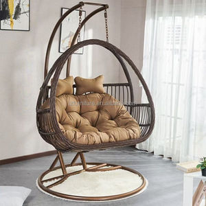 Chaise suspendue en rotin pour jardin moderne, mobilier d'extérieur, balançoire de patio, prix abordable, vente directe usine - Product Image 2