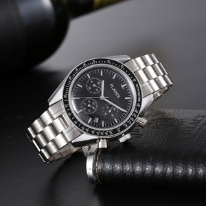 PLADEN Nouvelle Arrivée Montre de Luxe pour Hommes, Montre-Bracelet à Quartz Chronographe en Acier Inoxydable, Tendance, Affaires, Sport, Étanche - Product Image 4