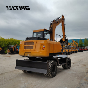 Excavatrice sur roues de 7t, 8t, 9t, 10t avec commande par joystick hydraulique, <span class=keywords><strong>pelle</strong></span> sur roues robuste de <span class=keywords><strong>10</strong></span> <span class=keywords><strong>tonnes</strong></span> à vendre - Product Image 5