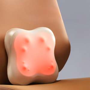 Masajeador de espalda electrónico de cuerpo completo cómodo de viaje con cojín de soporte de cuello suave vibrador electrónico para relajación - Product Image 2