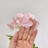 HGA Factory Direct Fleurs artificielles en latex à toucher réel, Hortensia vert, pour la décoration de réceptions de mariage, de dîners et de fêtes
