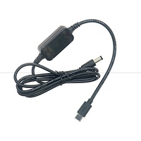 9V 12V 15V 20V PD USB Typ-C zu DC 5,5x2,1mm Reinkupfer PVC Ladekabel für WLAN-Router Lautsprecher