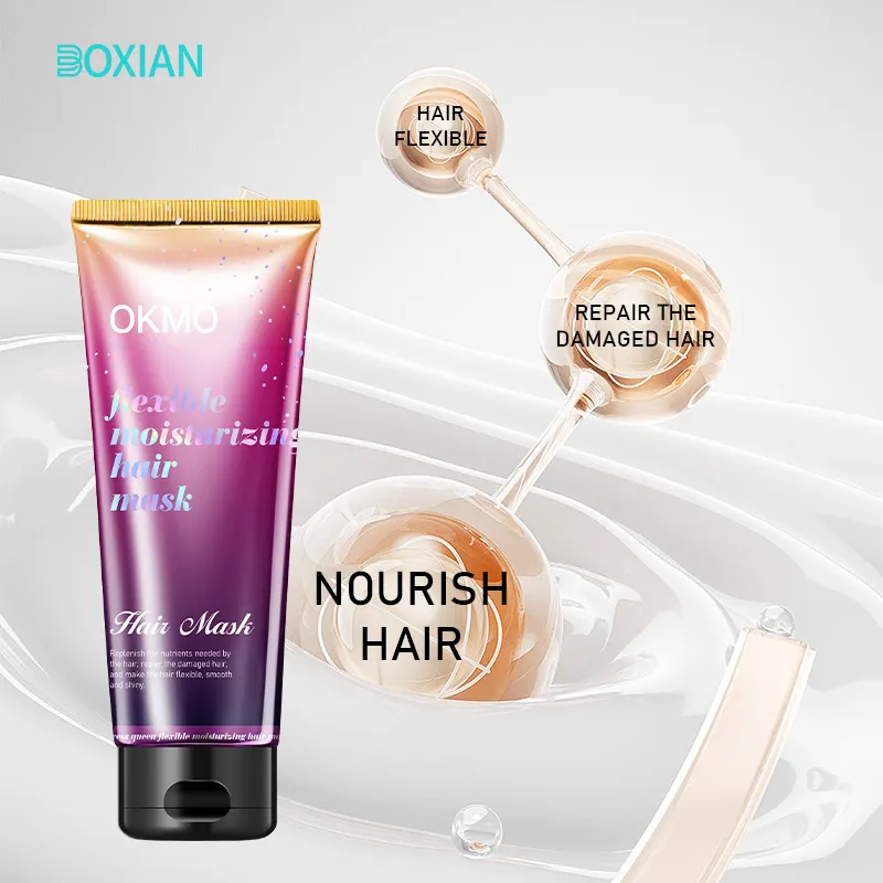قناع بروتين لتكييف الشعر العميق من BOXIAN علاج للشعر الجاف المتقصّف جل ترطيب لتنعيم البالغين والشعر المموج