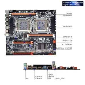 Pandl Dual Xeon E5 2650 V2 Combo Máy tính để bàn PC Kit với X79 Bo mạch chủ và <span class=keywords><strong>DDR3</strong></span> ECC RAM mới mainboard và 2 CPU - Product Image 5