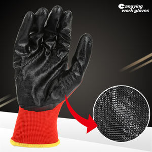 قفازات سوداء من مستودع CHUANGYING قفازات صناعية ميكانيكية سوداء للبناء - Product Image 4