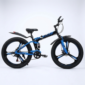 Vélo de montagne pliable à pneus larges, vélo de neige à roues magnétiques intégrées, fatbike pliable à double suspension pour le cyclisme en plein air - Product Image 3