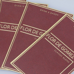 Cartes de vœux et autocollants adhésifs imperméables avec logo personnalisé et estampage doré pour offrir en cadeau - Product Image 4