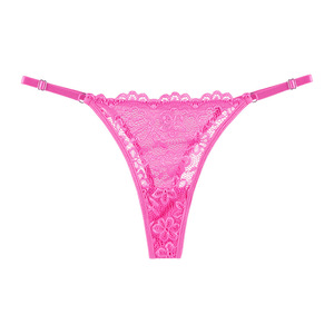 Newest Hot Lady Thong Panties Low-Waist Sexy Lace Transparent Seductive Teen Underwear Adjustable <strong>T</strong>-<strong>string</strong> Ultrathin G-<strong>string</strong> - Product Image 6