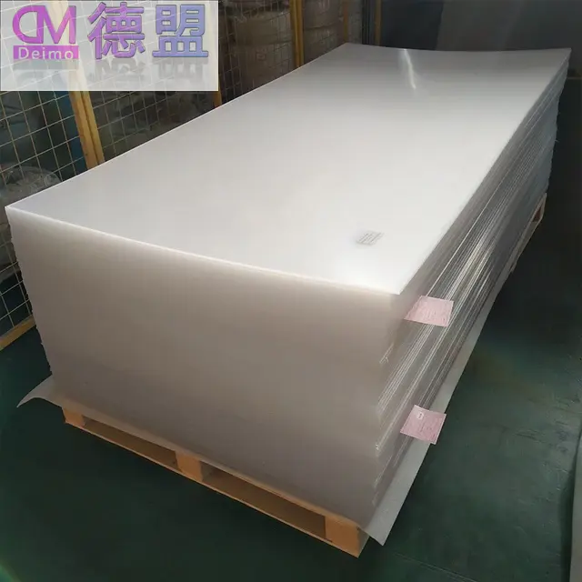 Folha de fabricação transparente uv de alto impacto, 4 * 8ft 1-6mm, resistente a arranhões, couro de poliestireno acrílico grosso