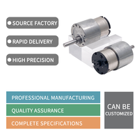 Motor de CC con escobillas TT de 37 mm de diámetro, motorreductor de alto par con engranajes metálicos para dispositivos inteligentes y cerraduras inteligentes