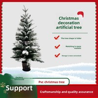 YF Schneebedeckter PVC Künstlicher Weihnachtsbaum 120cm Feiertagsdekoration für Zuhause Wohnzimmer Büro Hochzeit & Schaufenster