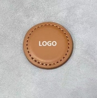 Marqueur de balle de golf en cuir PU vintage fait à la main avec logo personnalisé de qualité supérieure